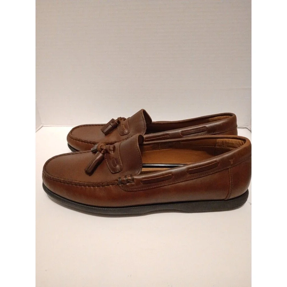 Florsheim FLS Men's Cognac Leather Tassel Dress Shoes Size 11 M Discontinued